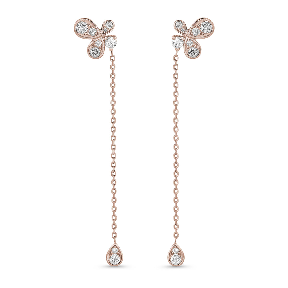 Bloom Earring Set in Full Diamonds