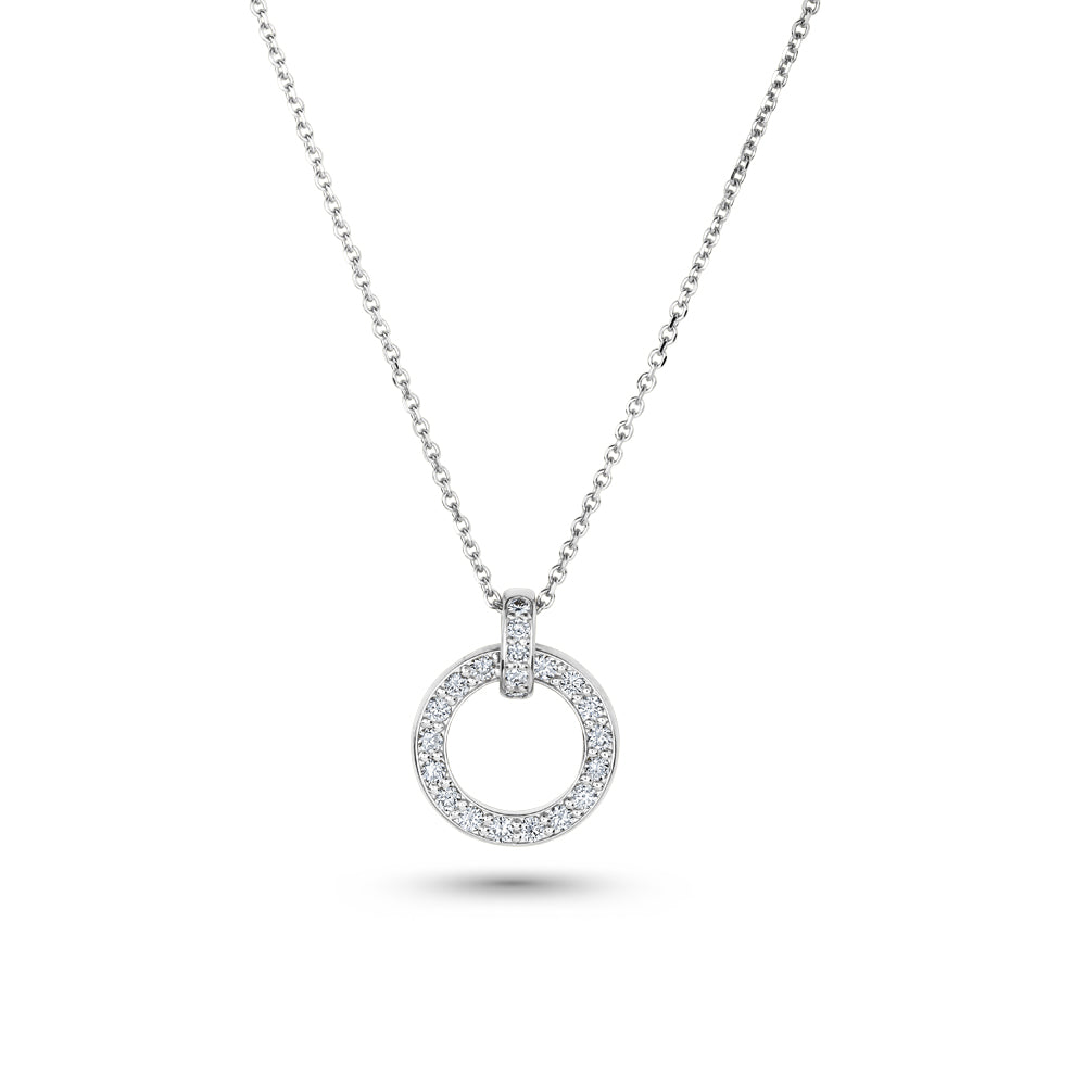 14 k pendant in white gold pave set with diamonds eclipse collection designed by carati jewelry montreal