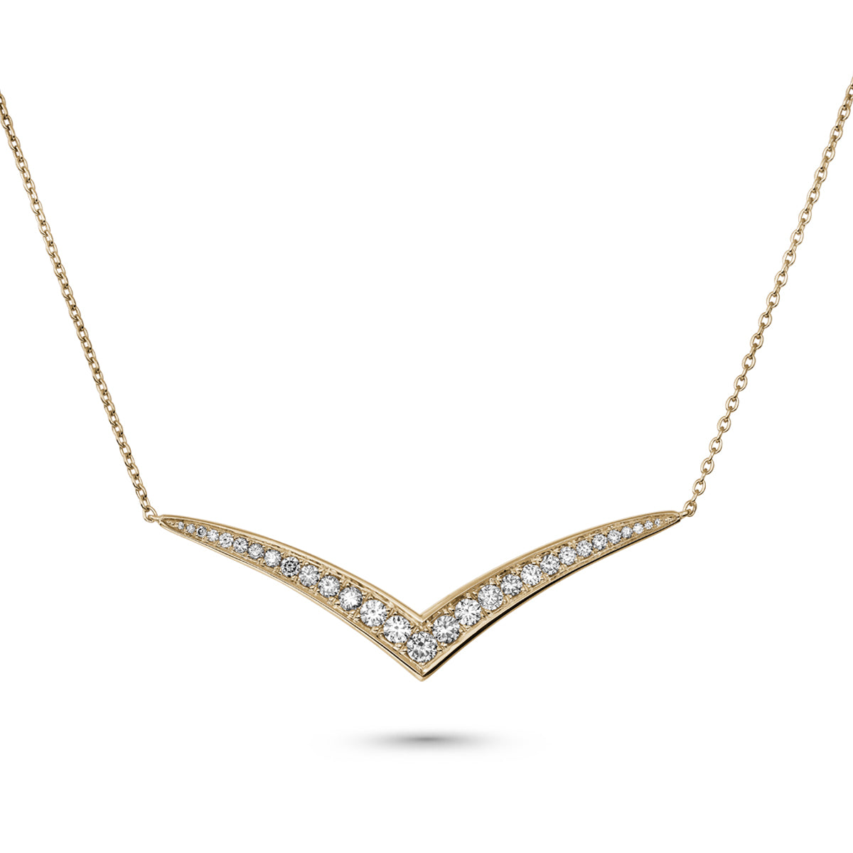 Dreamer pendant set in pave diamonds is designed by carati jewelry in Montreal Canada in 18k 14k