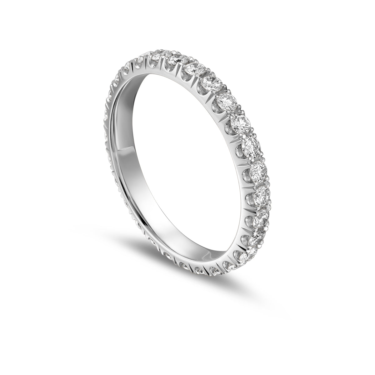 Castle Pro Engagement Ring full eternity with side engravings is designed by carati jewelry in Montreal Canada in 18k 14k