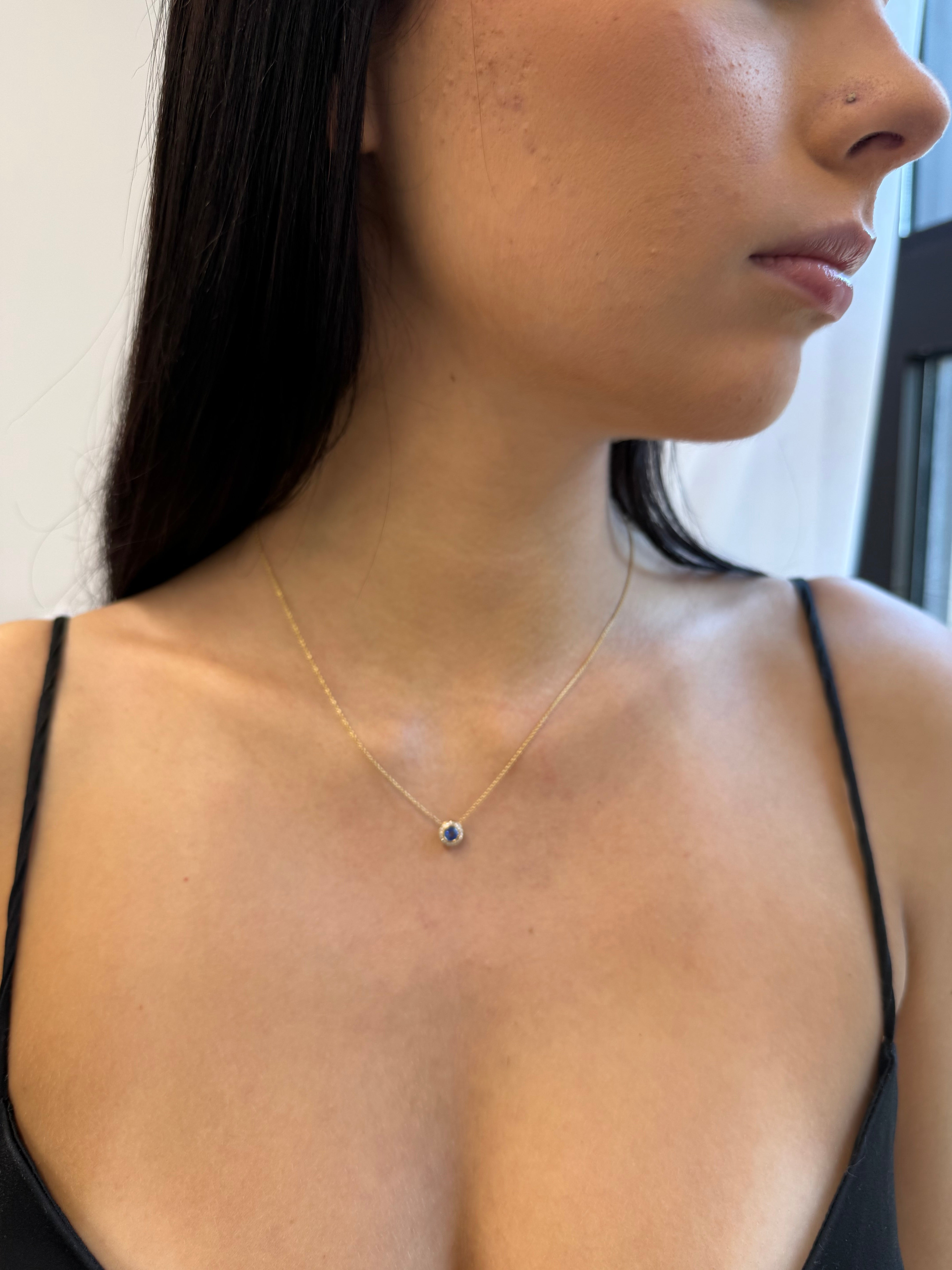 Royal Harmony Pendant with Blue Sapphire