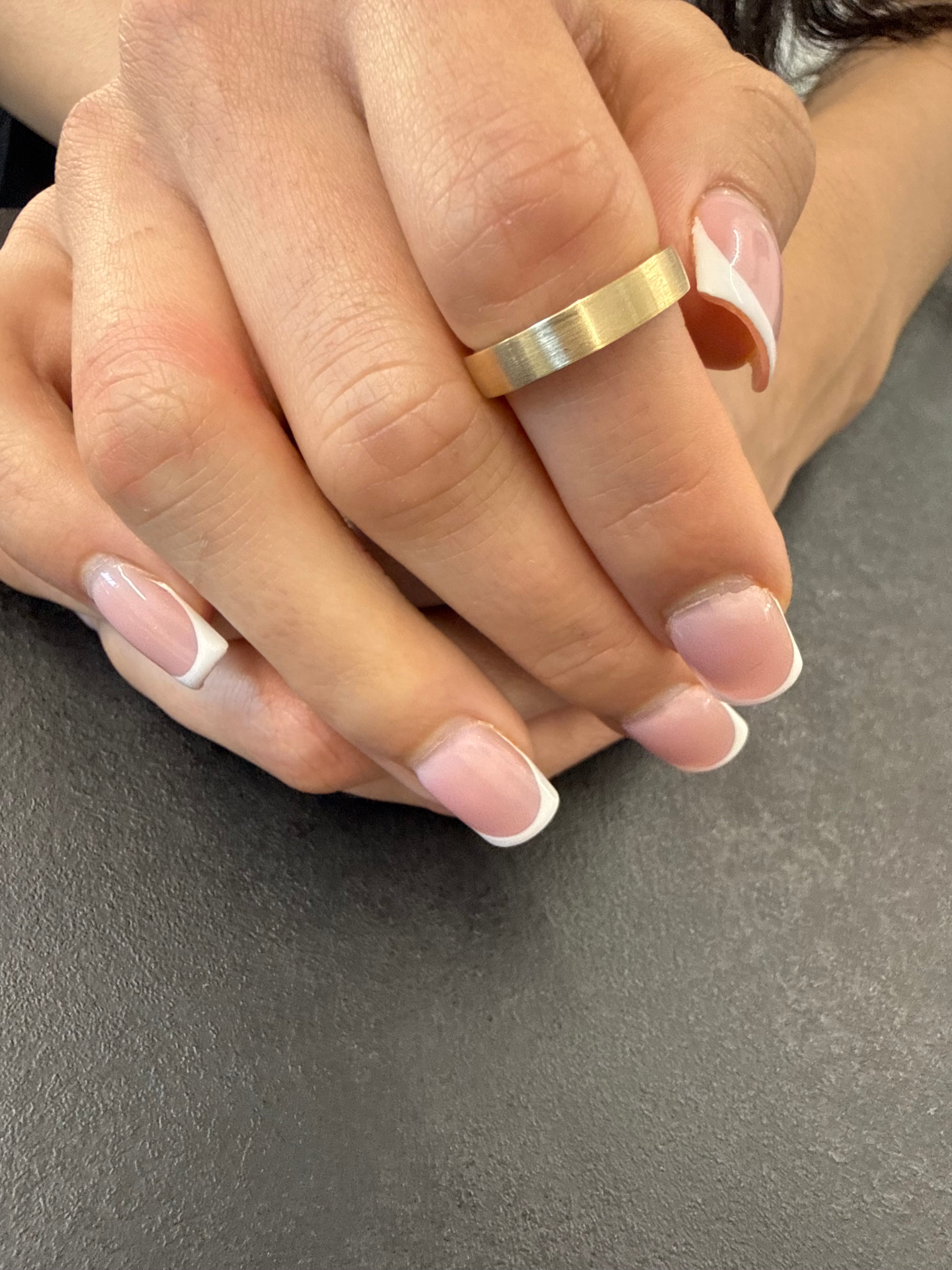 Thin Flat Brushed Wedding Ring
