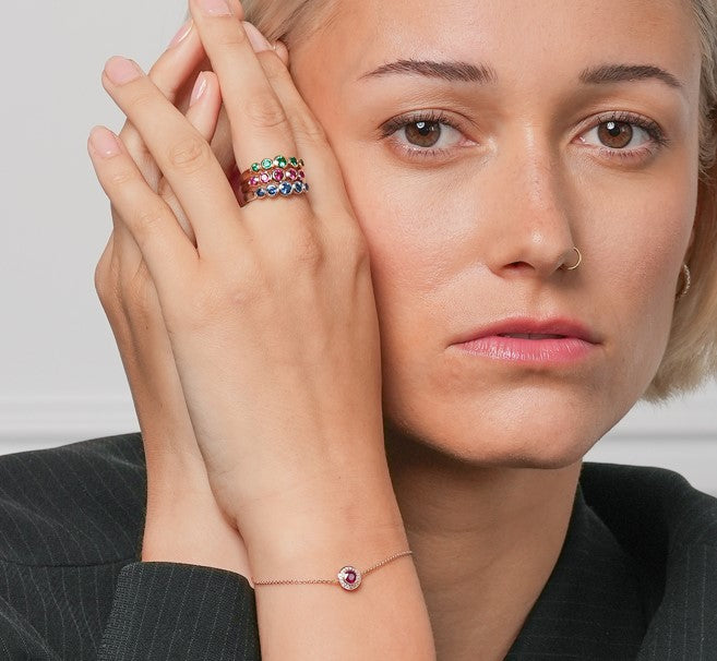Bague Aria sertie d'une tzavorite éblouissante