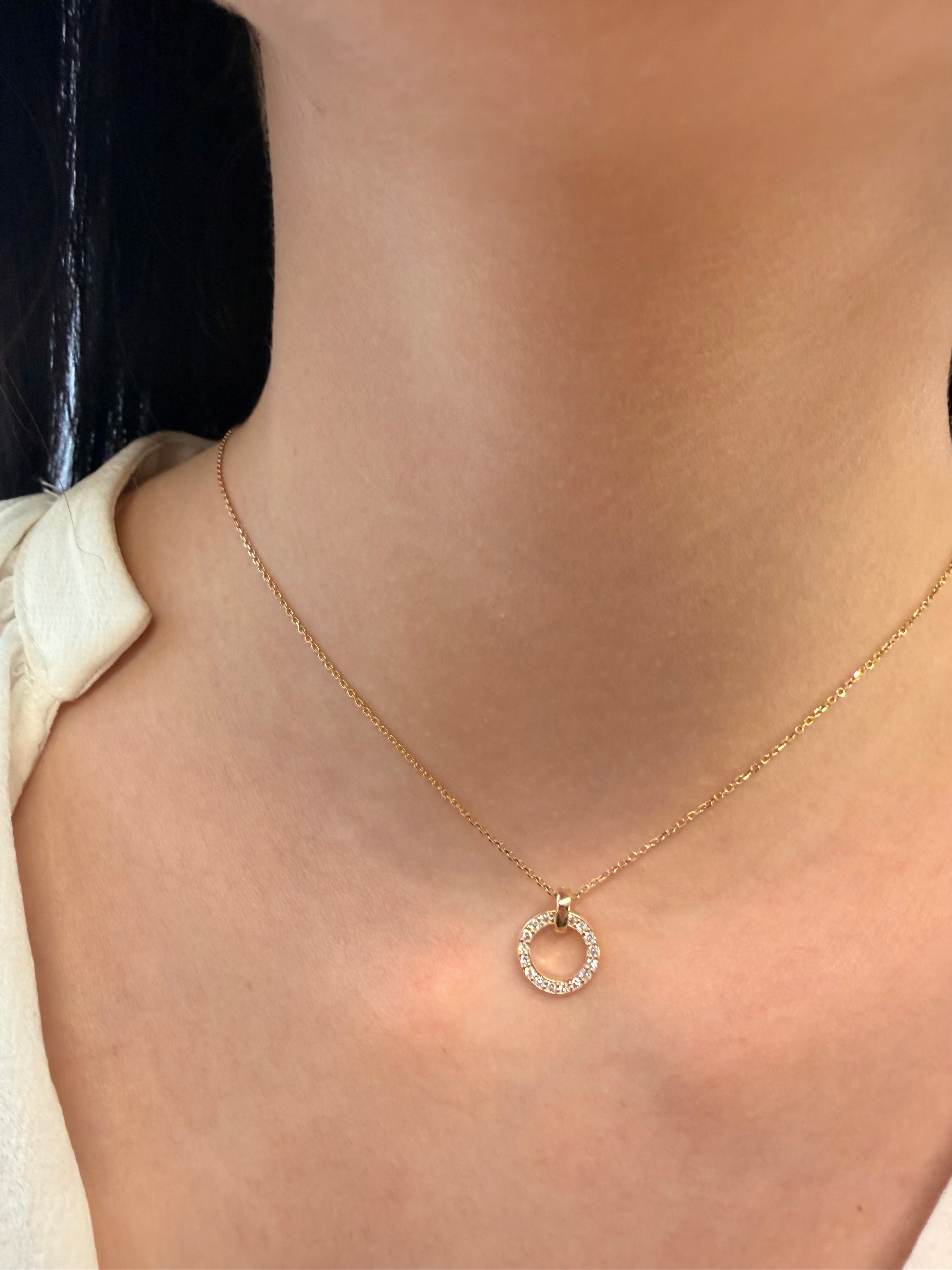 Eclipse Pendant Pave Set in Diamonds