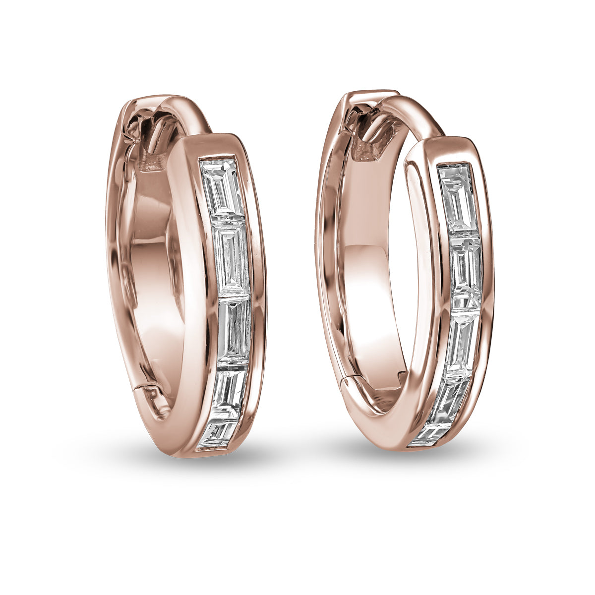 Boucles d'oreilles assorties One Love en baguettes