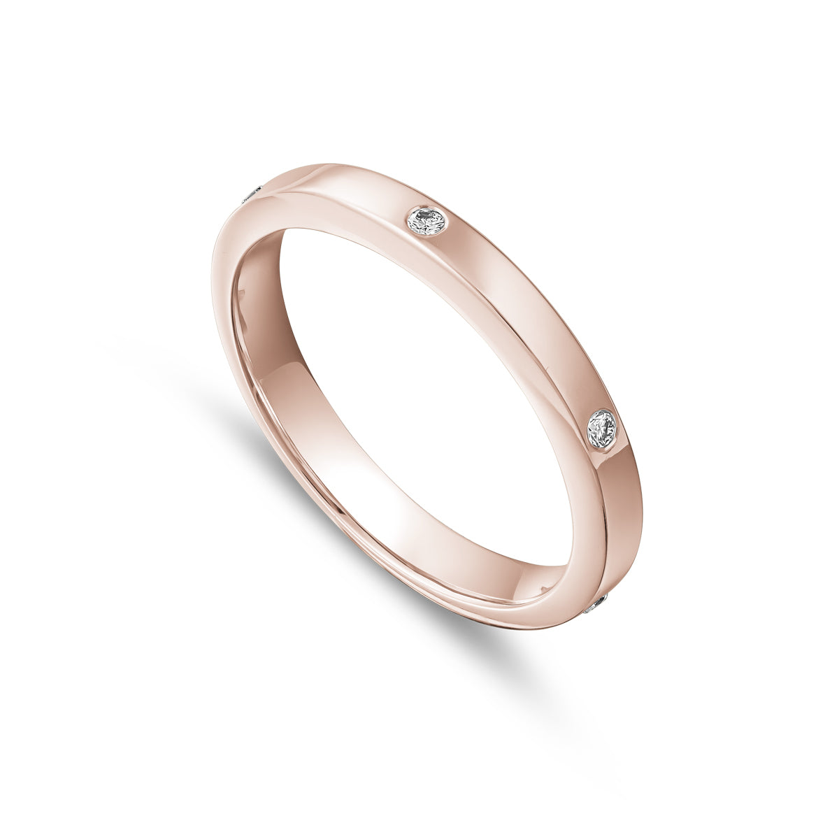 Alliance One Love avec 6 diamants sertis Gypsy