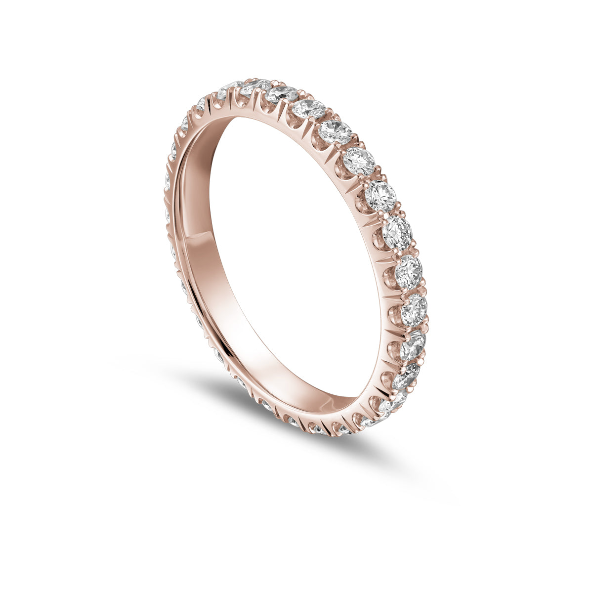 Castle Pro Engagement Ring full eternity with side engravings is designed by carati jewelry in Montreal Canada in 18k 14k