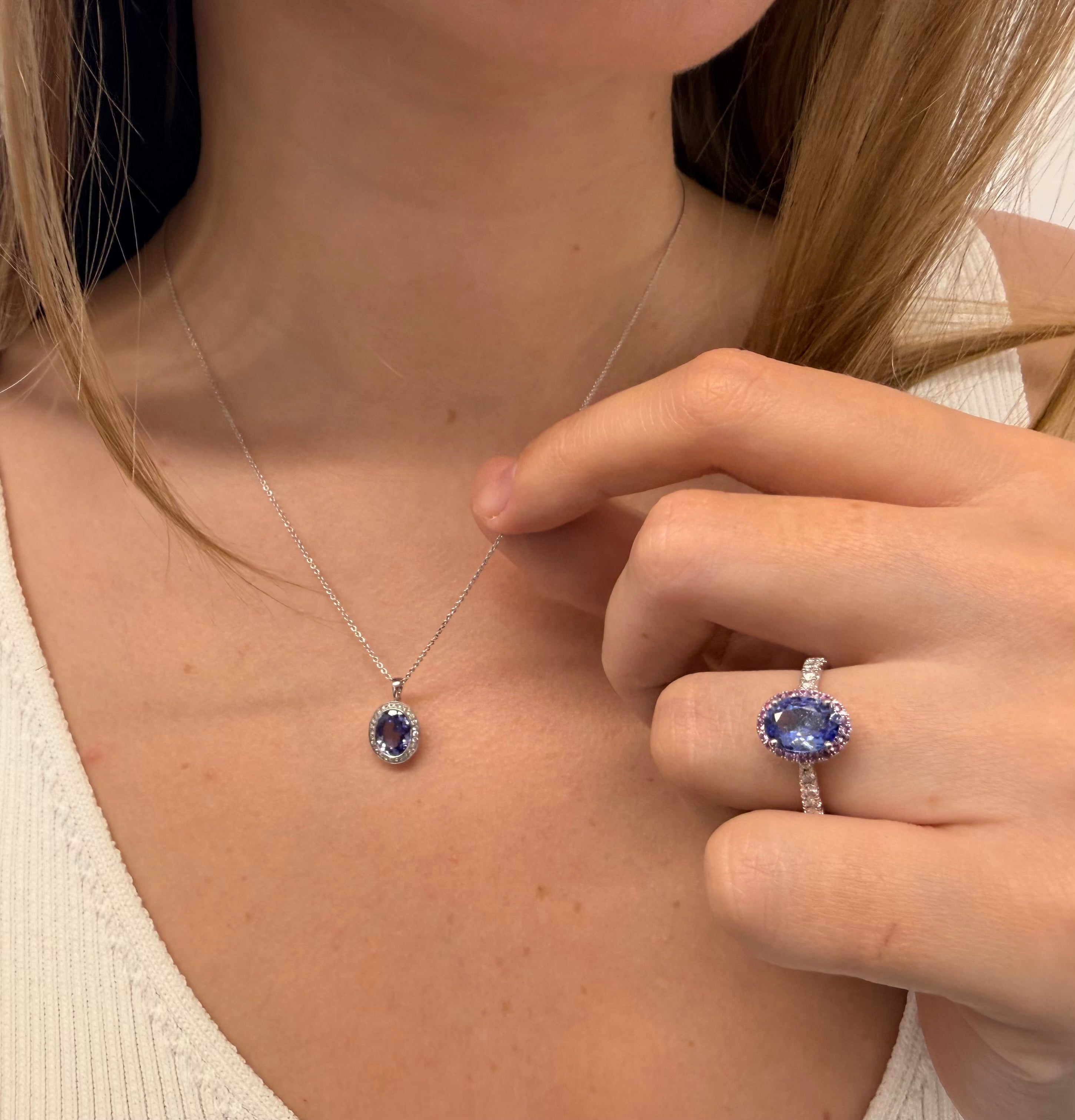 Royal Harmony Pendant with Tanzanite