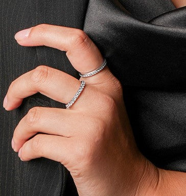 One Love Wedding Band in Full Channel Set